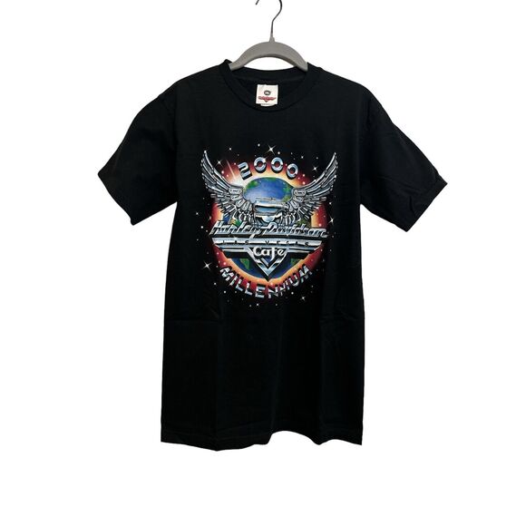 VTG Men’s Harley Davidson Millenium 2000 Las Vegas Cafe T-shirt Made In USA M - Picture 1 of 9
